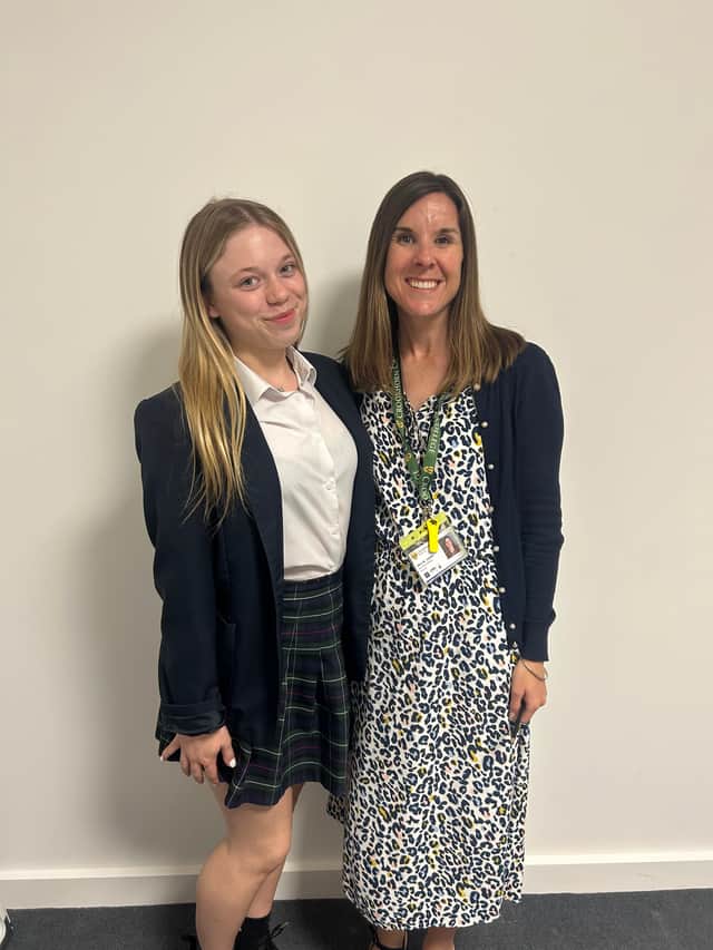 Eve Wilson pictured with Nicola Smith