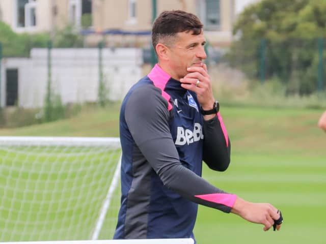 Pompey boss John Mousinho. Pic: Picture: Habibur Rahman