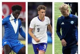 Pompey have been linked with (left to right) Patrick Nuamah, Griffin Yow and Pelle Mattsson, who are all currently playing on mainland Europe.  