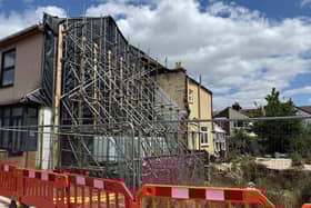 23 Langford Road is up for auction this month following the devastating house collapse in 2022. 