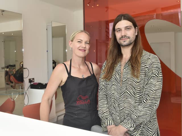 Charlotte Stockwell, co-director and Tristan Jackson, creative director are reopening Garbo's Hair at 1c Albert Road, Southsea.
Picture: Sarah Standing (010725-5912)