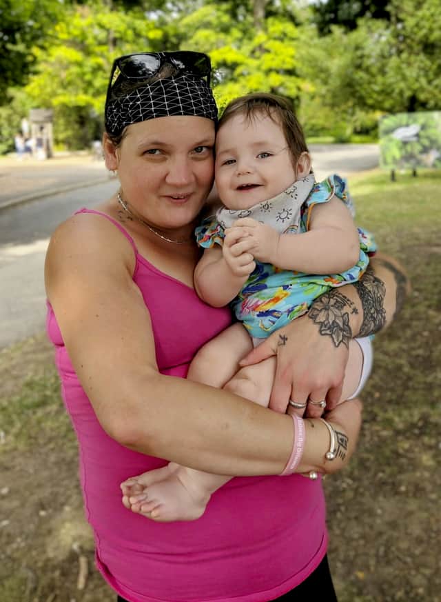 Rebekka Ross with her daughter Ava
