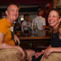Mark Falls and Marta Strammiello enjoy a drink at the newly refurbished Hampshire Hog. 