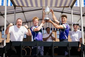 The victorious crew of HMS Sultan