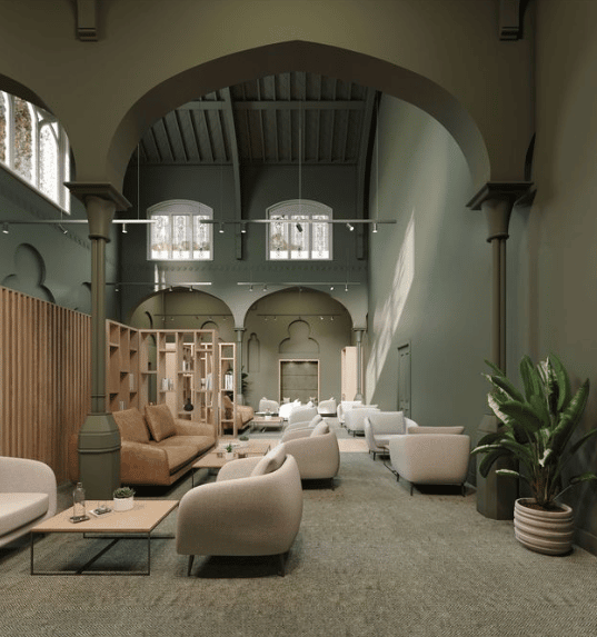 The former assembly hall has been brought back to life