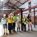 Photo: Chris Sheehan (Imperial Homes), Lisa Wadhams (VIVID), Richard Paine (Imperial Homes), Tristan Samuels (VIVID), Councillor Fred Birkett (Fareham Borough Council), Robyn Lyons (Fareham Borough Council), and Ben Olds (Imperial Homes).