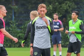 Jacob Farrell has been a constant in Pompey's pre-season training after returning from his long-term injury problems. Picture: Habibur Rahman