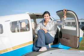Maleha Khan, pilot and Miss England semi-finalist.