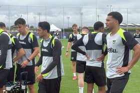 Pompey players have been worked hard on their pre-season camp in Slovakia. 