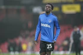 Pompey midfield Abdoulaye Kamara has been told the can leave Pompey. Pic: Jason Brown/ProSportsImages