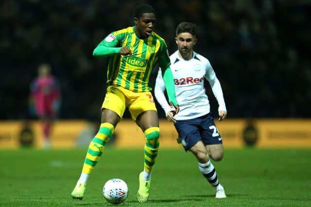 Nathan Ferguson in action for West Brom against Preston in December 2019. Picture: Lewis Storey/Getty Images.