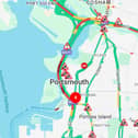 There have been multiple crashes in Portsmouth this morning.