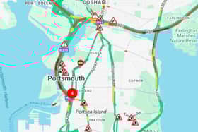 There have been multiple crashes in Portsmouth this morning.