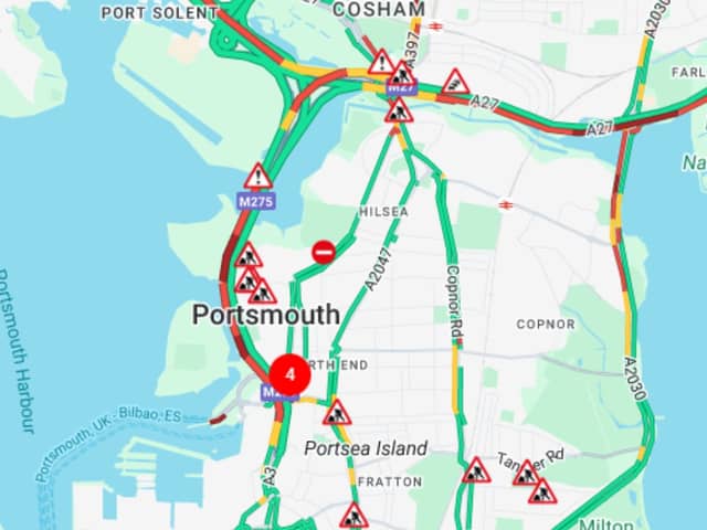 There have been multiple crashes in Portsmouth this morning.