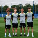 Pompey's Aussies left to right: Adrian Segecic, Thomas Waddingham, Jacob Farrell and Hayden Matthews. Pic: Portsmouth FC