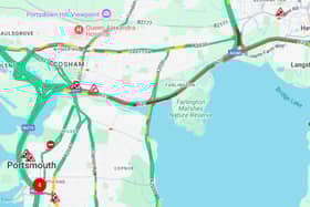 Traffic is building on the A27 ahead of rush hour