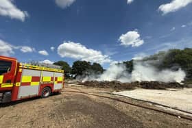 Hampshire fire crews tackle blaze at a Petersfield farm