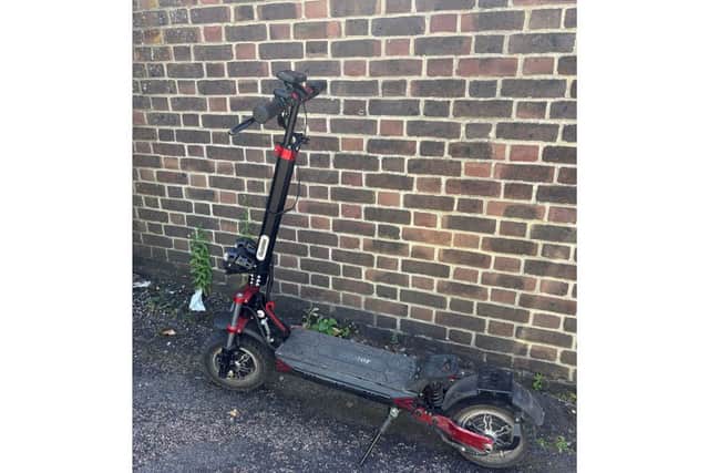 A youth had is e-scooter seized after goading police in Waterlooville all day and riding recklessly.