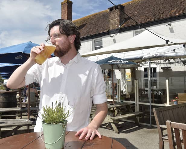 I visited The Ship Inn, newly crowned as the best pub in Hampshire, for a pint on a sunny day.