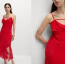 Tomato red is the hottest colour of the season and the M&S cowl neck slip dress is all you need