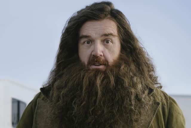 HBO has unveiled the first look at Nick Frost as Rubeus Hagrid in its highly anticipated Harry Potter television series.