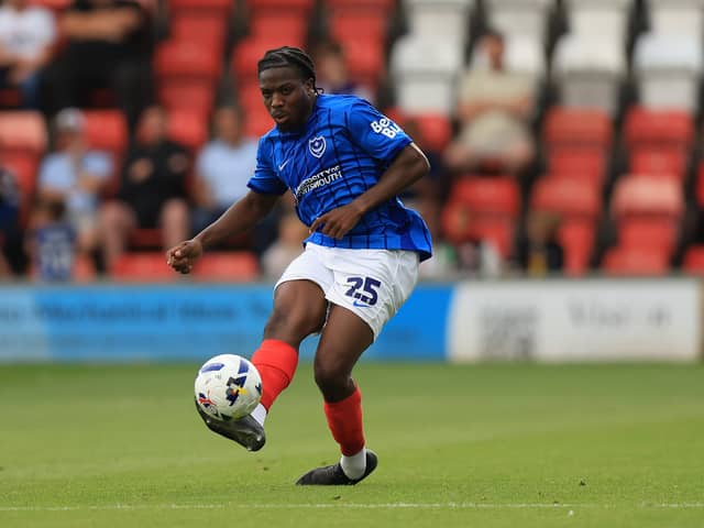Pompey triallist Nathan Ferguson. Pic: Simon Roe/ProSportsImages