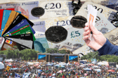 How much are fans being charged per day to go to some of the UK's biggest music festivals in 2025?
