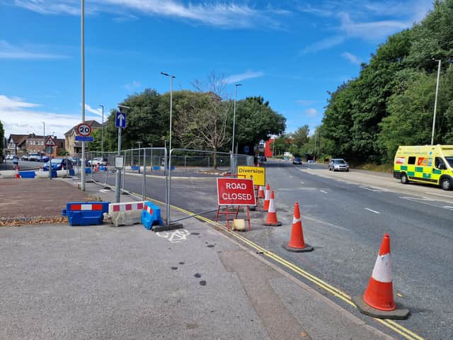 Highclere Medical Centre in Northern Road in Cosham which is under construction has lead to road and lane closures