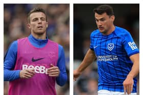 Conor Shaughnessy, left, and Regan Poole, right, are  back playing together for Pompey.