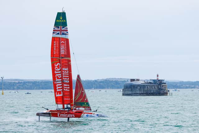 The British team had so much support from the crowds who packed seafront. Picture: Marcin Jedrysiak