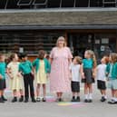 Headteacher Karen Geddes of Court Lane Infant Academy in Cosham, is retiring after 37 years in teaching.


Pictured is: Headteacher Karen Geddes with some of the children across the school.


Picture: Sarah Standing (170725-9970)
