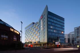Radisson RED is located on the banks of the Clyde near the Hydro.