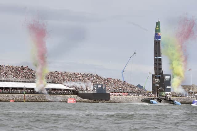 The second day of SailGP took place on Sunday, July 20, 2025, along Southsea seafront.
Picture: Sarah Standing (200725-7033)