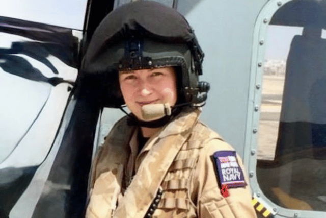 Royal Navy Commander Amy Gilmore.