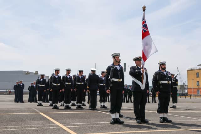 On the 18th July 25 Sailors from the Submarine Service held Divisions at HMS Drake in Devonport to mark the formal end of the Trafalgar Class submarines in service.