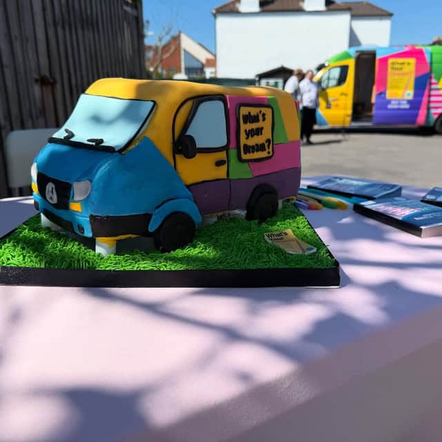 For Bakes Sake made a cake version of the Dream Machine van.