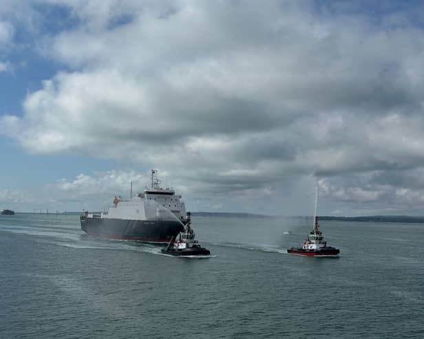 MV Commodore Goodwill, a passenger and freight ferry that has served the Portsmouth route to the Channel Islands for 30 years, has been sold to DFDS and renamed MV Caesarea Trader.