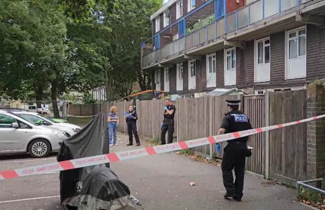 Police in Washington Street