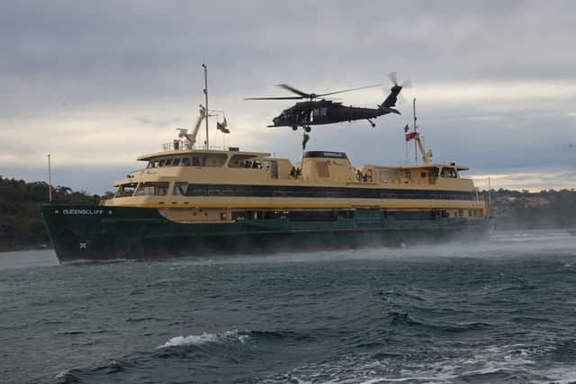 As part of Exercise Talisman Sabre 2025, Royal Marine Commandos from 42 Commando have been training with Australian Commandos in New South Wales. They boarded a passenger ferry near the Sydney Opera House.