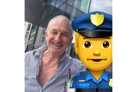 Jeff Stewart, who played Reg Hollis in The Bill, helped police arrest a suspected shoplifter in Southampton.