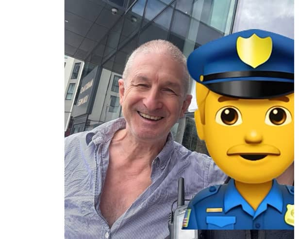 Jeff Stewart, who played Reg Hollis in The Bill, helped police arrest a suspected shoplifter in Southampton.