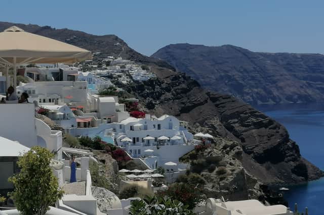 The island of Santorini