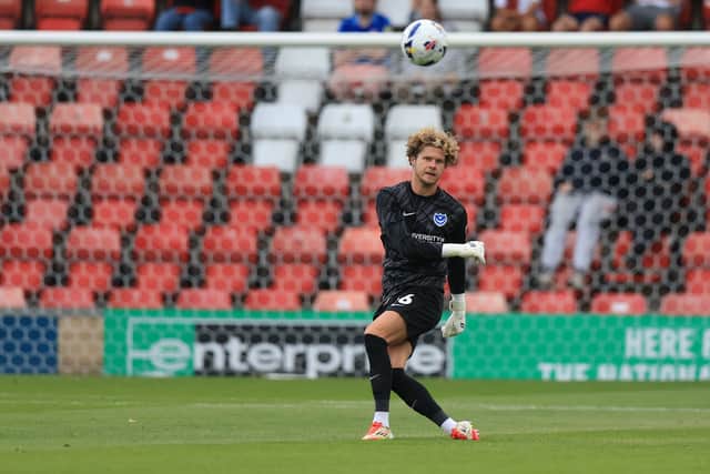 Supporters have questioned Ben Killip’s kicking for Pompey. Picture: Simon Roe/ProSportsImages