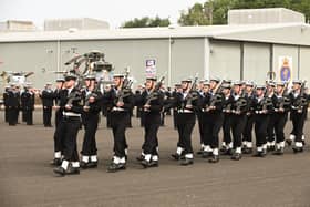 The Guard of Honour at HMS Sultan's Engineer's Passing Out Parade