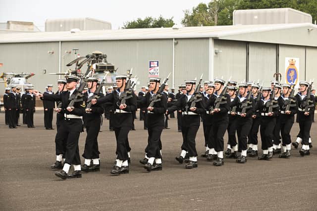 The Guard of Honour at HMS Sultan's Engineer's Passing Out Parade