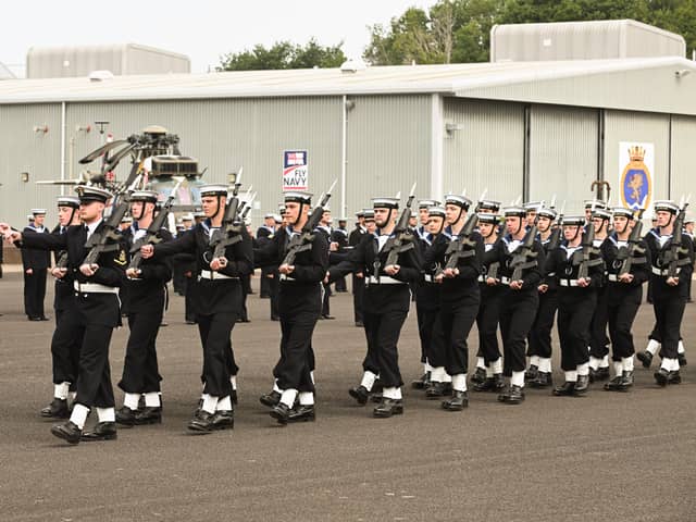 The Guard of Honour at HMS Sultan's Engineer's Passing Out Parade