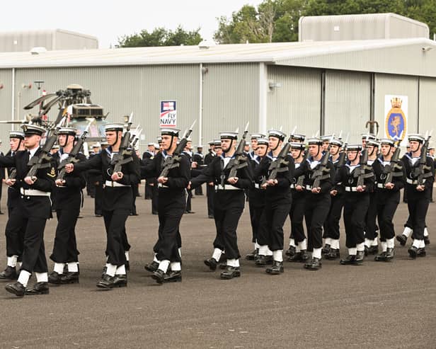 The Guard of Honour at HMS Sultan's Engineer's Passing Out Parade