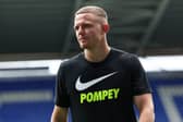 Colby Bishop starts for Pompey at Oxford United - despite an alleged groin injury. Picture: Paul Phelan/ProSportsImages