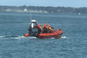 An injured sailor was rescued near the Isle of Wight with personnel from Gosport And Fareham Inshore Rescue Service being deployed to the scene.