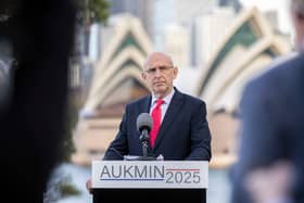 Defence secretary John Healey said the UK is ready to fight alongside Australia when asked about potential China escalation over Taiwan. He added that he would prefer a peaceful solution.